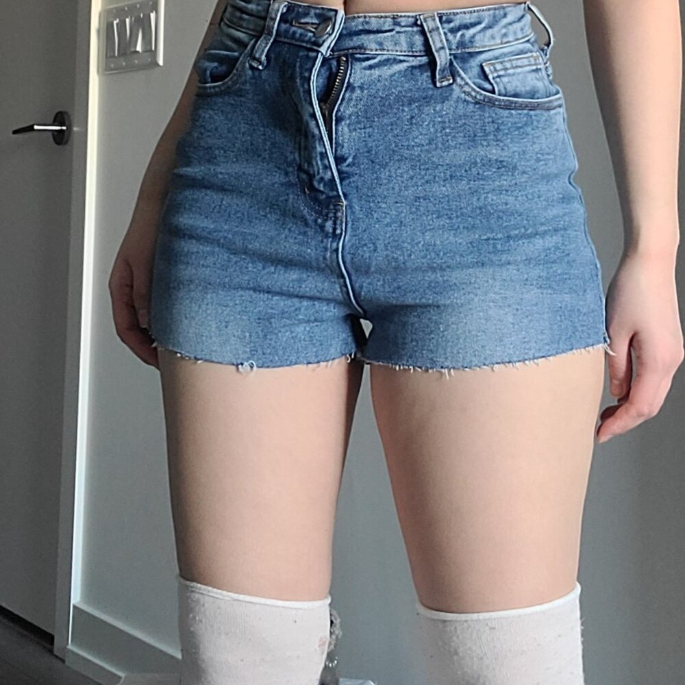 Vintage Y2k Bodycon Denim Shorts